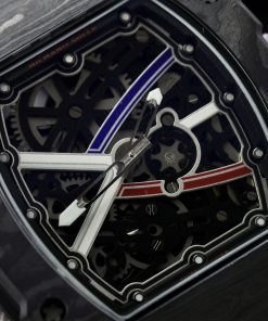 Richard Mille RM67-02 Carbon Nylon Strap Replica Watches Men's 44mm (9)