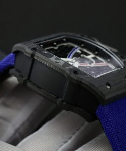 Richard Mille RM67-02 Carbon Nylon Strap Replica Watches Men's 44mm (9)