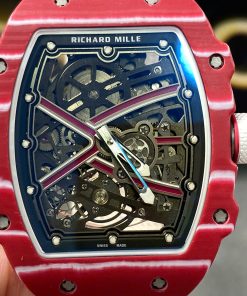 Richard Mille RM67-02 Red Carbon Customs Like Auth VVIP 38.7X47 (12)