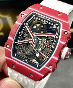 Richard Mille RM67-02 Red Carbon Customs Like Auth VVIP 38.7X47 (12)