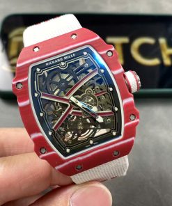 Richard Mille RM67-02 Red Carbon Customs Like Auth VVIP 38.7X47 (12)