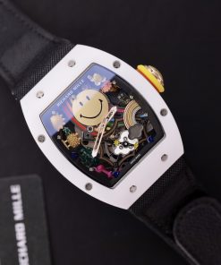 Richard Miller RM88 Smiley Replica Watches Black Color 42mm (8)
