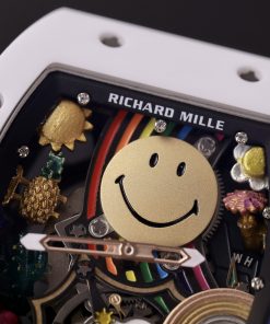 Richard Miller RM88 Smiley Replica Watches Black Color 42mm (8)