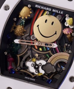 Richard Miller RM88 Smiley Replica Watches Black Color 42mm (8)
