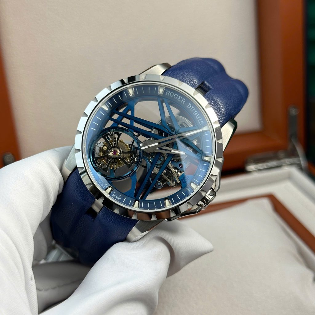 Roger Dubuis Excalibur Cobalt Blue RDDBEX0838 Best Replica Watch BBR Factory 42mm (2)