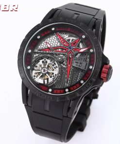 Roger Dubuis Excalibur RDDBEX0817 Replica Watches Tourbillon BBR 45mm (9)