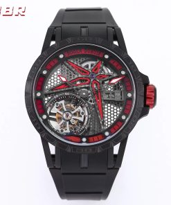 Roger Dubuis Excalibur RDDBEX0817 Replica Watches Tourbillon BBR 45mm (9)