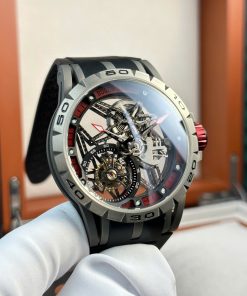 Roger Dubuis Excalibur Spider Titanium RDDBEX0545 Replica Watch Red BBR Factory 45mm (2)