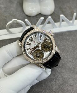 Roger Dubuis Tourbillon Real Gold 18K & Diamonds Best Replica 47mm (5)