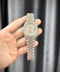 Rolex Best Replica Watch DateJust Custom Full Moissanite Diamonds 36mm (2)