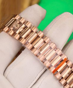 Rolex Best Replica Watch Day-Date 128235 Chocolate Dial Weight 158gram QF Factory 36mm (2)