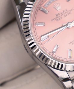 Rolex Best Replica Watch Day-Date 128236 Pink Dial Weight 158gram QF Factory 36mm (2)
