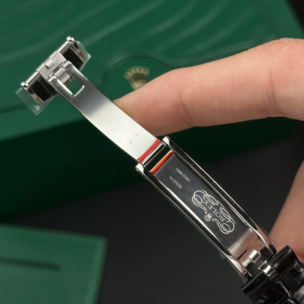 Rolex Cellini 50535 Moonphase Replica Watches Leather Men's (9)