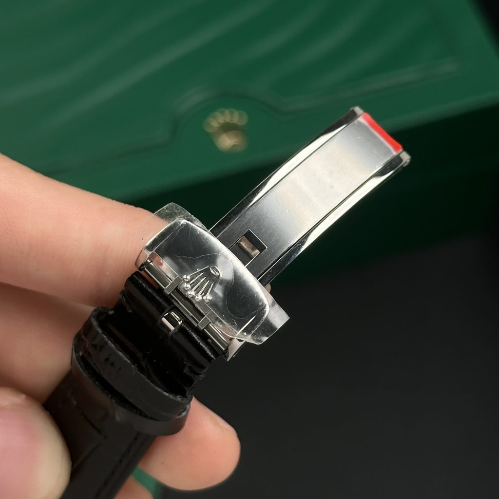 Rolex Cellini 50535 Moonphase Replica Watches Leather Men's (9)