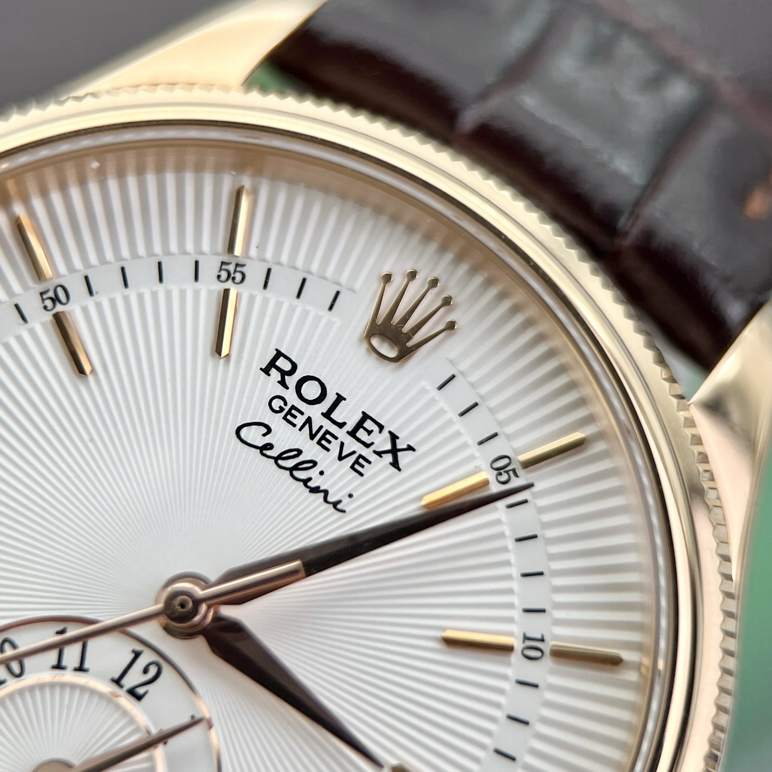 Rolex Cellini Dual Time 50525 Replica Watches Best Quality 39mm (4) Rolex Cellini Dual Time 50525 Replica Watches Best Quality 39mm (2)