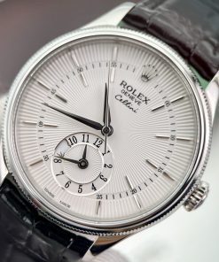 Rolex Cellini Dual Time 50529 Replica Watches White Dial 39mm (8)