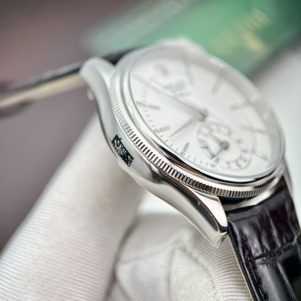 Rolex Cellini Dual Time 50529 Replica Watches White Dial 39mm (8)