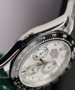 Rolex Cosmograph Daytona 116500LN Mother Of Pearl Dial Customs Moissanite 40mm (11)