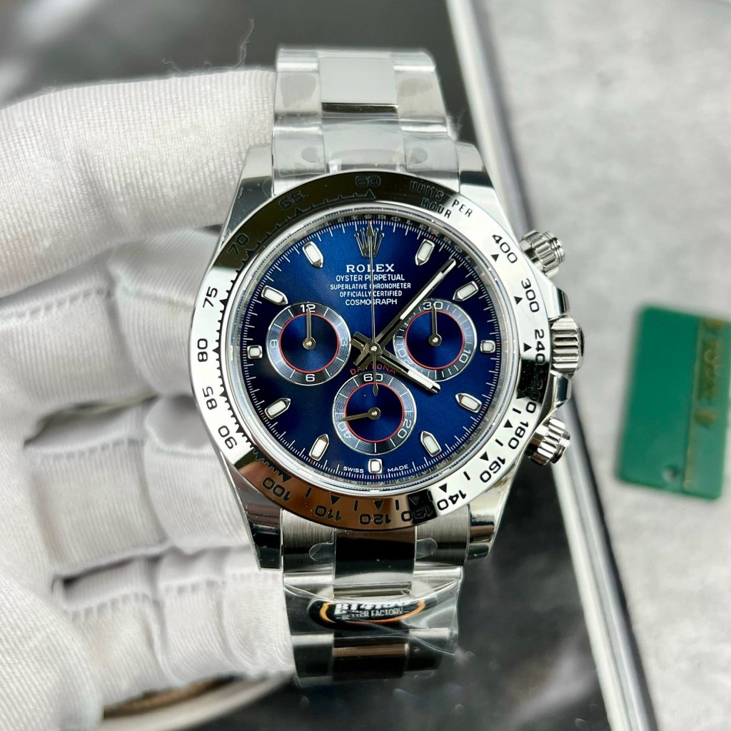 Rolex Cosmograph Daytona 116509 Replica Watches Blue Dial BT Factory (1)