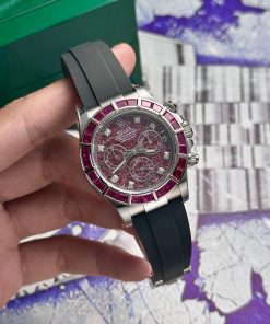 Rolex Cosmograph Daytona 116519 Rubellite Dial Replica Watches (3)
