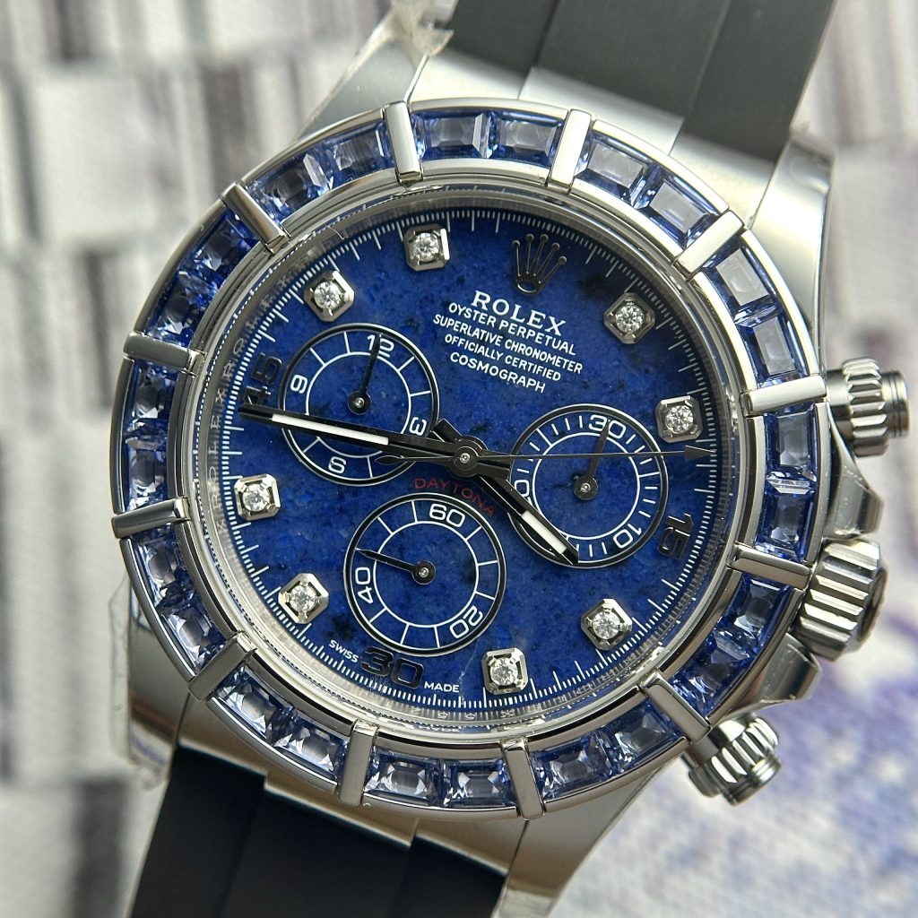 Rolex Cosmograph Daytona 116519 Sodalite Dial Replica Watches (3)