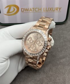 Rolex Cosmograph Daytona 126595TBR Real Gold & Diamonds Baguette 40mm (8)