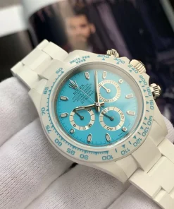 Rolex Cosmograph Daytona AET Ice Blue Dial Ceramic Replica Watch 40mm (3)