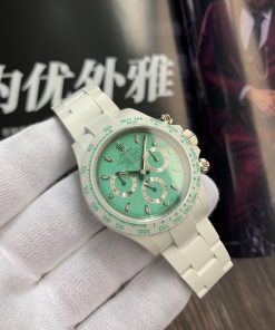 Rolex Cosmograph Daytona AET White Ceramic Replica Watches 40mm (5)