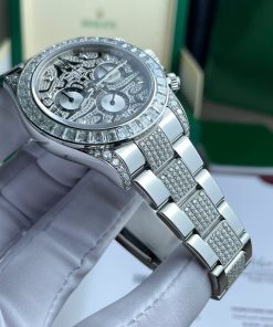 Rolex Cosmograph Daytona Eye Of The Tiger Replica Watch Custom Moissanite Diamonds Hong Kong 40mm (2)