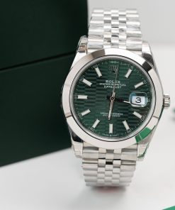 Rolex DateJust 126200 Green Motif Dial Best Replica Clean Factory 36mm (1)