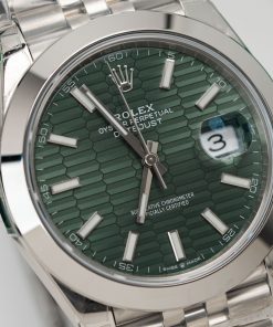 Rolex DateJust 126200 Green Motif Dial Best Replica Clean Factory 36mm (2)