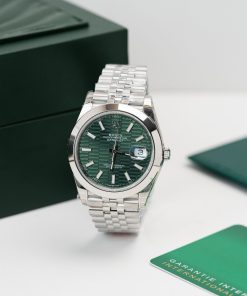 Rolex DateJust 126200 Green Motif Dial Best Replica Clean Factory 36mm (3)