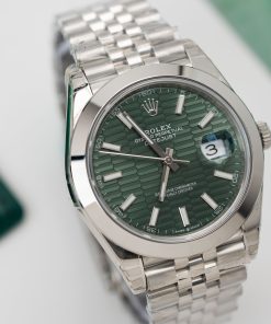 Rolex DateJust 126200 Green Motif Dial Best Replica Clean Factory 36mm (4)