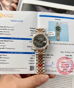 Rolex DateJust 126231 Customs Bezel Moissanite Diamonds VS Factory 36mm (3)