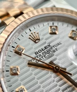 Rolex DateJust 126231 Sliver Fluted Dial Replica Watches VSF 36mm (2)