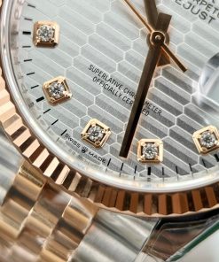 Rolex DateJust 126231 Sliver Fluted Dial Replica Watches VSF 36mm (2)