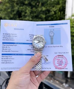 Rolex DateJust 126234 Custom Moissanite Diamonds Mother Of Pearl 36mm (4)