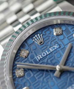 Rolex DateJust 126234 Replica Watch Navy Blue Mosaic Dial Clean Factory 36mm (1)