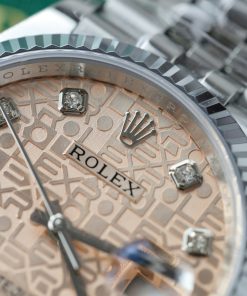 Rolex DateJust 126234 Replica Watch Pink Mosaic Dial Clean Factory 36mm (2)