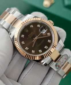 Rolex DateJust 126331 Chocolate Dial Oyster Strap Best Replica 41mm (3)