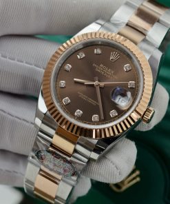 Rolex DateJust 126331 Chocolate Dial Oyster Strap Best Replica 41mm (3)