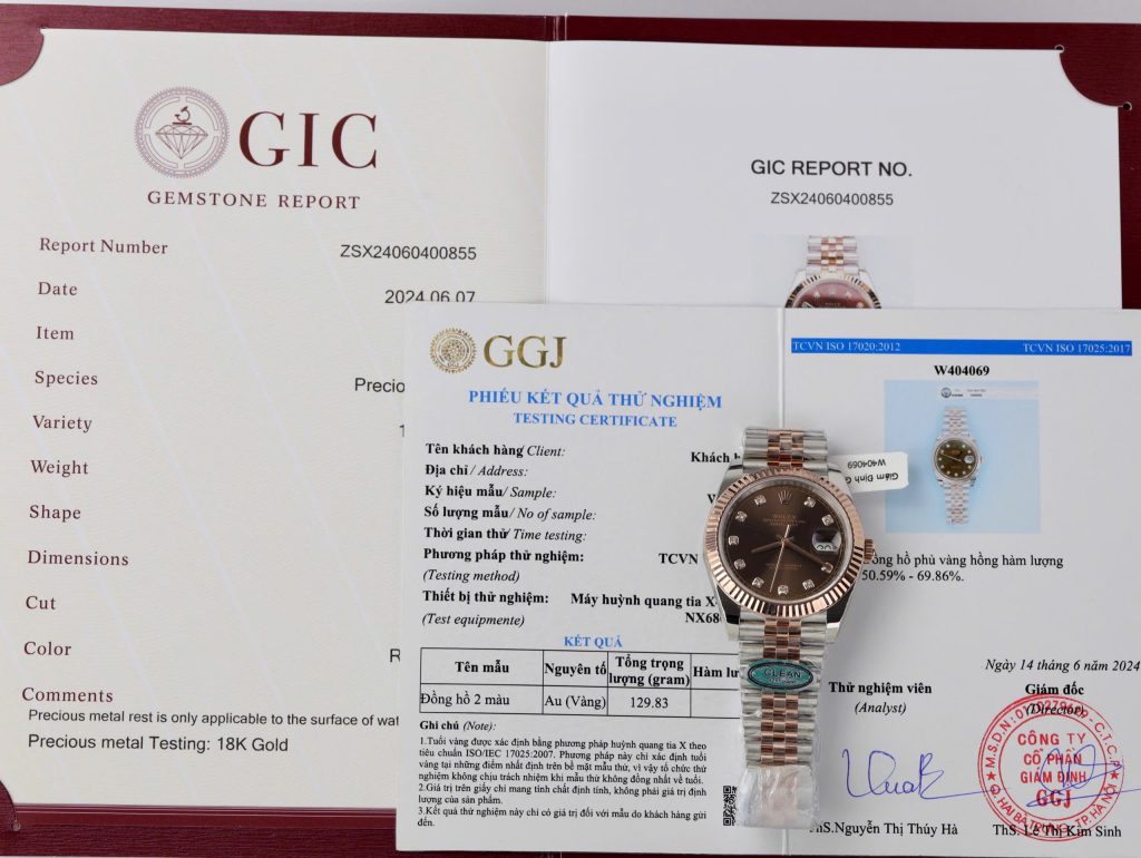 Rolex DateJust 126331 Dial Chocolate Replica Watch Gold Wrapped Clean Factory 41mm (2)