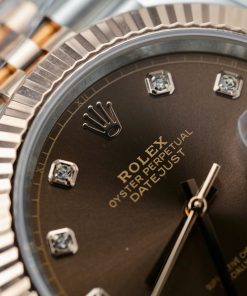 Rolex DateJust 126331 Dial Chocolate Replica Watch Gold Wrapped Clean Factory 41mm (2)