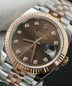 Rolex DateJust 126331 Gold Wrapped Chocolate Dial Clean Factory 41mm (6)