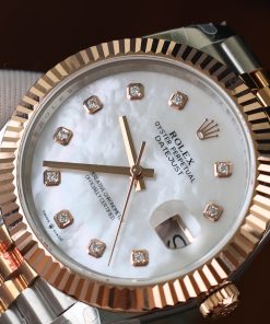 Rolex DateJust 126331 Mother Of Peal Dial Moissanite Gold Wrapped 41mm (3)