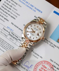 Rolex DateJust 126331 Mother Of Peal Dial Moissanite Gold Wrapped 41mm (3)