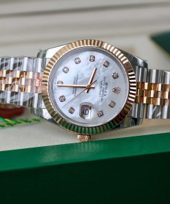 Rolex DateJust 126331 Mother Of Peal Dial Moissanite Gold Wrapped 41mm (3)