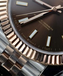 Rolex DateJust 126331 Replica Watches Chocolate Dial Clean Factory (1)