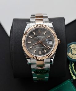 Rolex DateJust 126331 Replica Watches Gray Fluted Dial Clean Factory 41mm (1)