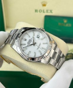 Rolex DateJust 126334 Best Replica Watch Dial White Oyster Strap VS Factory 41mm (2)